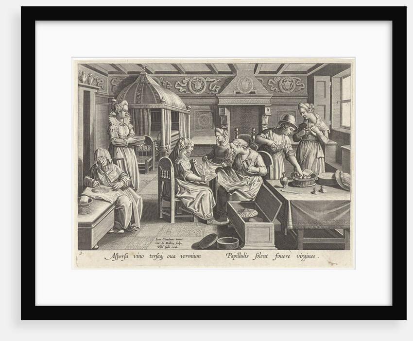 Incubation of the silkworm eggs by Philips Galle