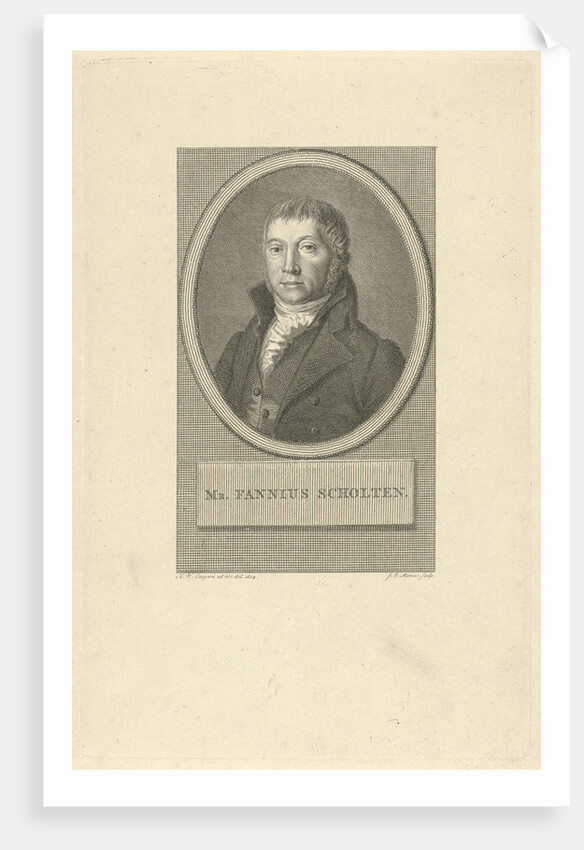 Portrait of Cornelis Anthony Fannius Scholten by Jacob Ernst Marcus