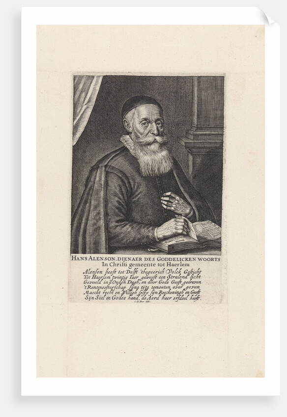 Portrait of Hans Alenson by Crispijn van de Passe II