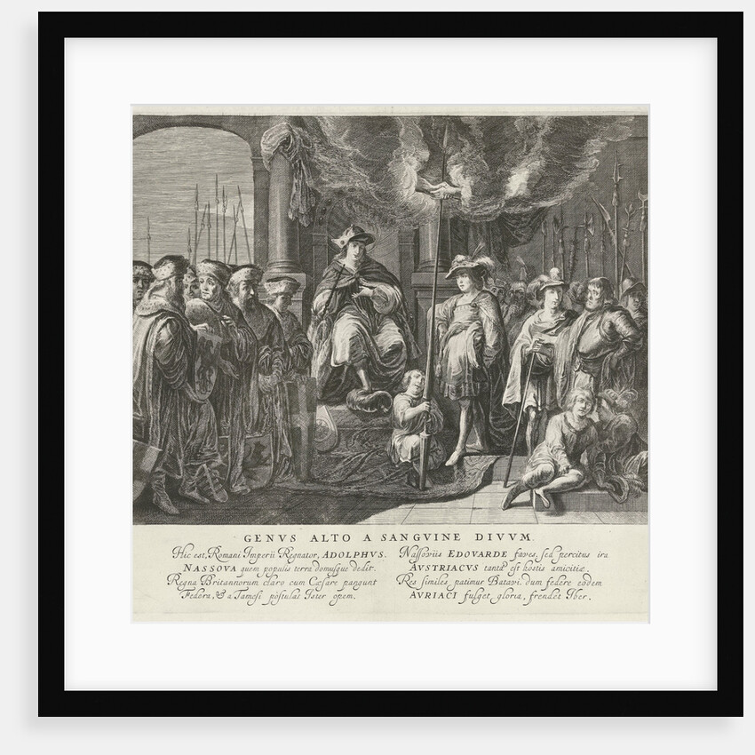 Tableau vivant with the alliance between King Adolf of Nassau and the English King Edward I in 1294 by Anonymous