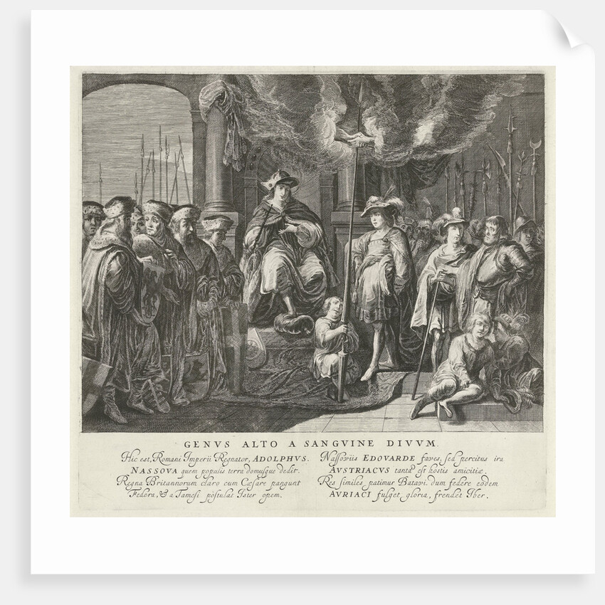 Tableau vivant with the alliance between King Adolf of Nassau and the English King Edward I in 1294 by Anonymous