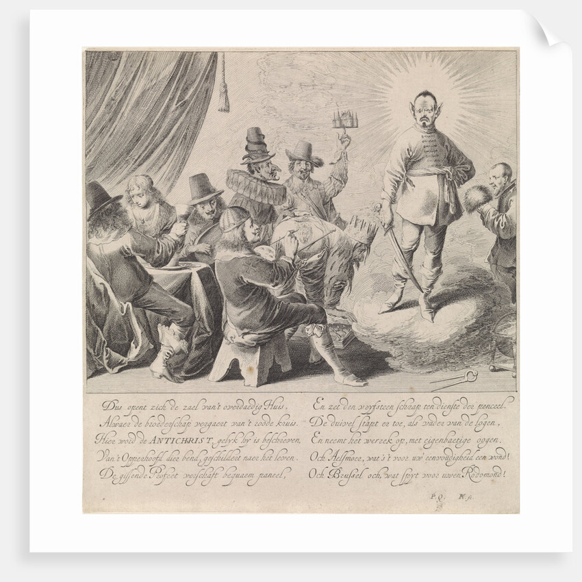 Painters colony in Rome or Brotherhood of the Red Cross by Pieter Nolpe