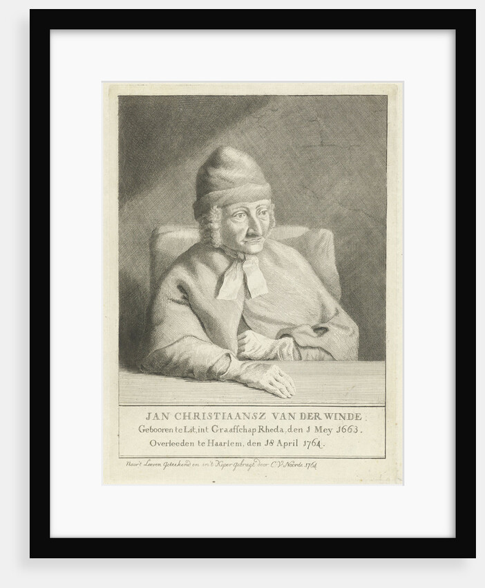 Portrait of Jan Christiaansz van der Winde by Cornelis van Noorde