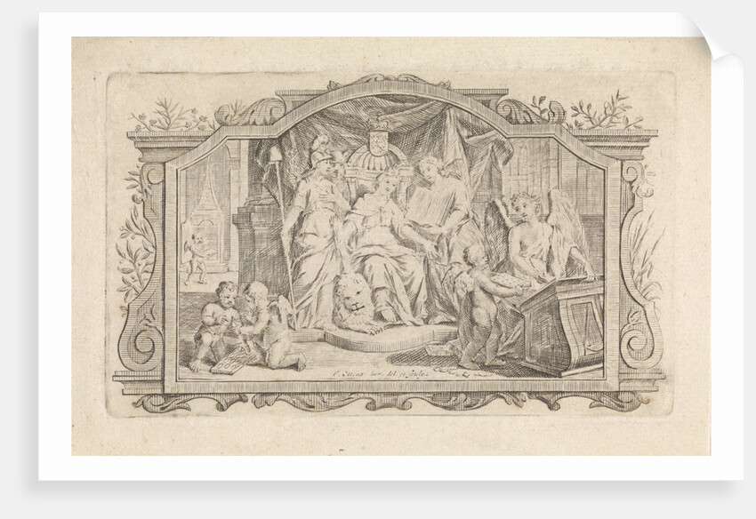 Dutch Virgin with Liberty and Mercury by Frederik Ottens