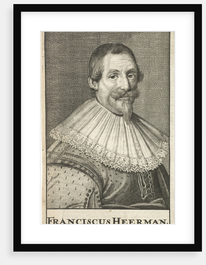 Portrait of the writer Franciscus Heerman by Jonas Suyderhoef