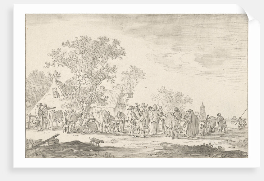 Cattle Market by Jan van Goyen