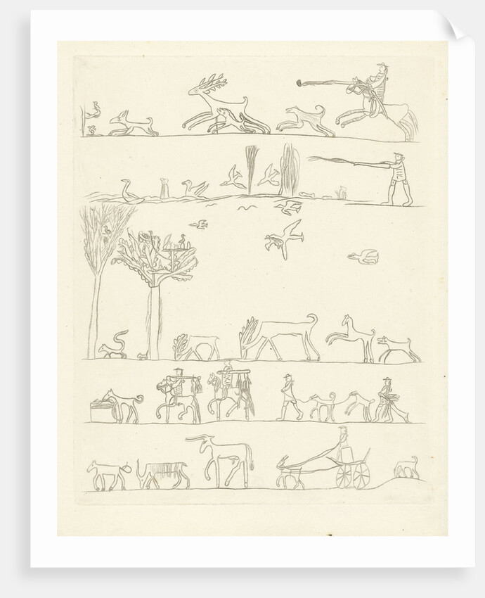 Hunting Scenes by Cornelis Ploos van Amstel