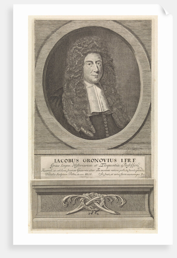Portrait of Jacob Gronovius by Boudewijn van der Aa