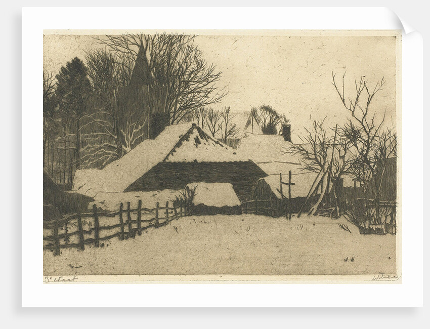 Winterevening Ede The Netherlands by Willem Witsen