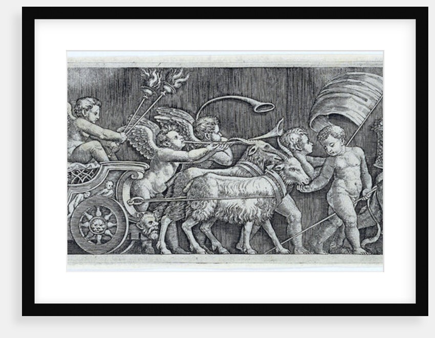 Fries with the triumph of Love by Rafaël