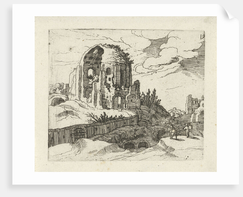 Nymphaeum in Rome Italy by Willem van Nieulandt II