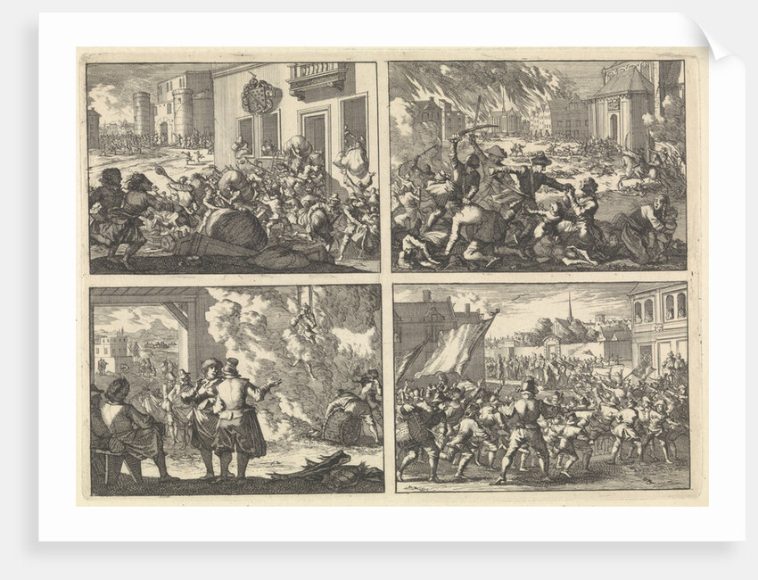 Riots in London: the home of William Laud is plundered and the Tower is stormed by the people to liberate prisoners by Anonymous