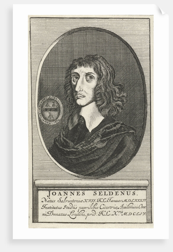 Portrait of the English jurist John Seldenus by Hendrick en Dirk Boom