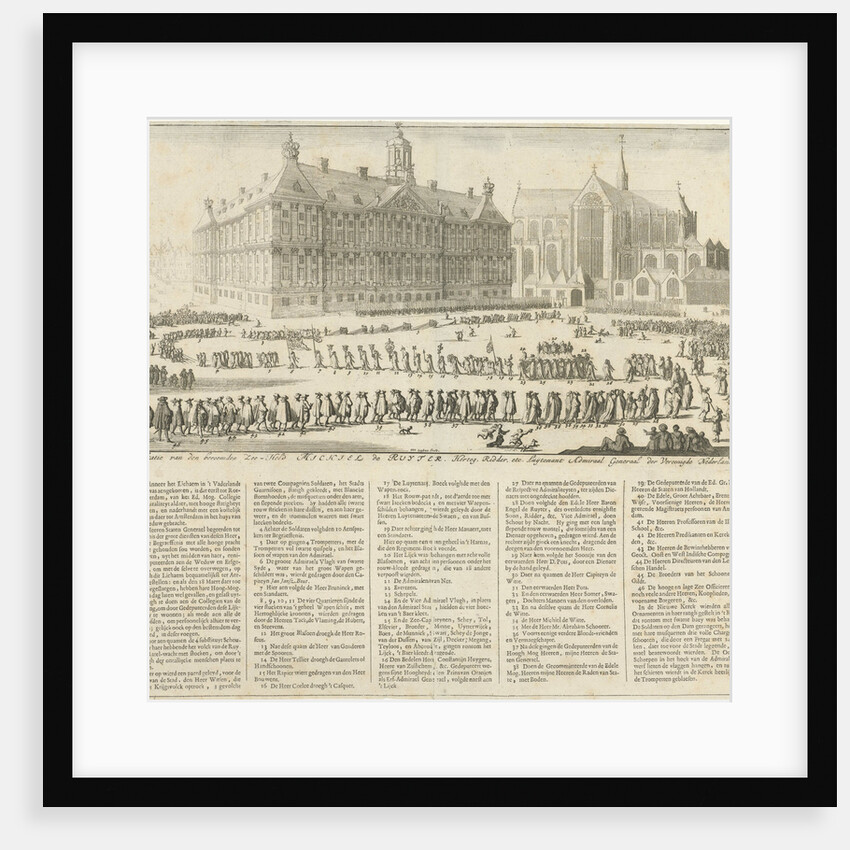 Funeral of Michiel de Ruyter by Jan Claesz ten Hoorn