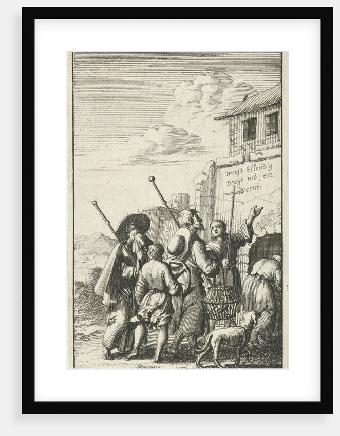 Five pilgrims for a gate by Jan Rieuwertsz.