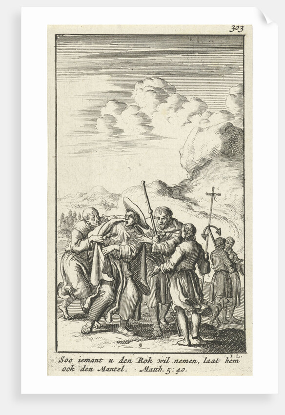 Pilgrim his robe robbed by Jan Rieuwertsz.