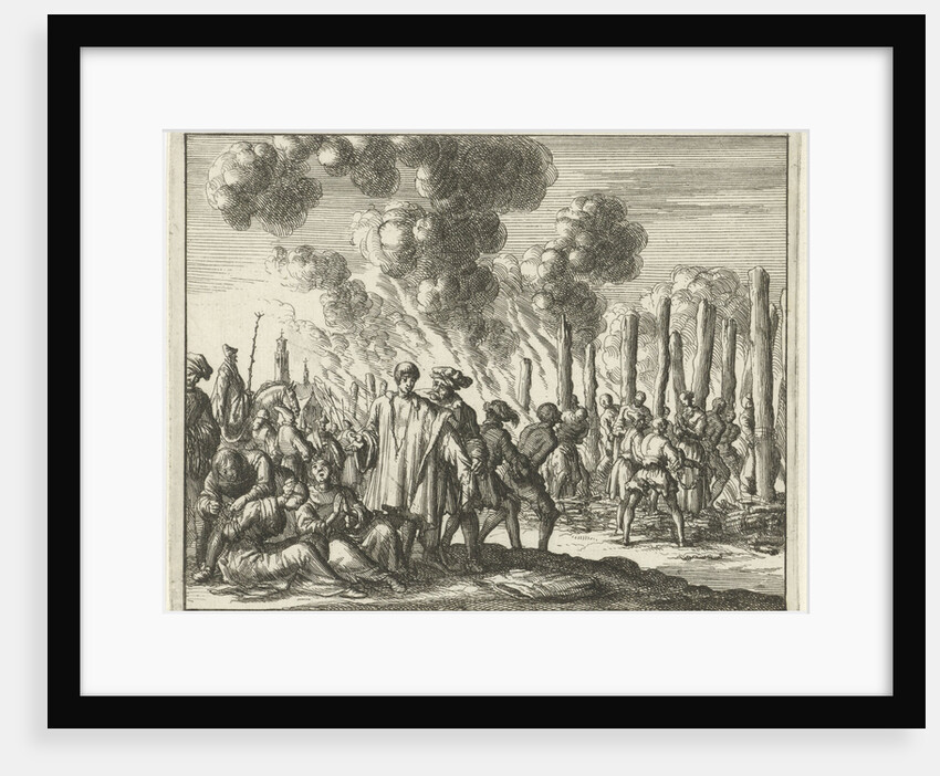 Eighty burned heretics at Strasbourg France by Jan Luyken