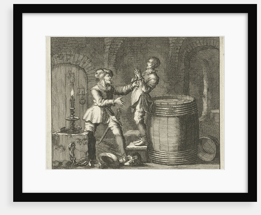 Joris Wippe in Dordrecht The Netherlands drowned in a barrel by Jan Luyken