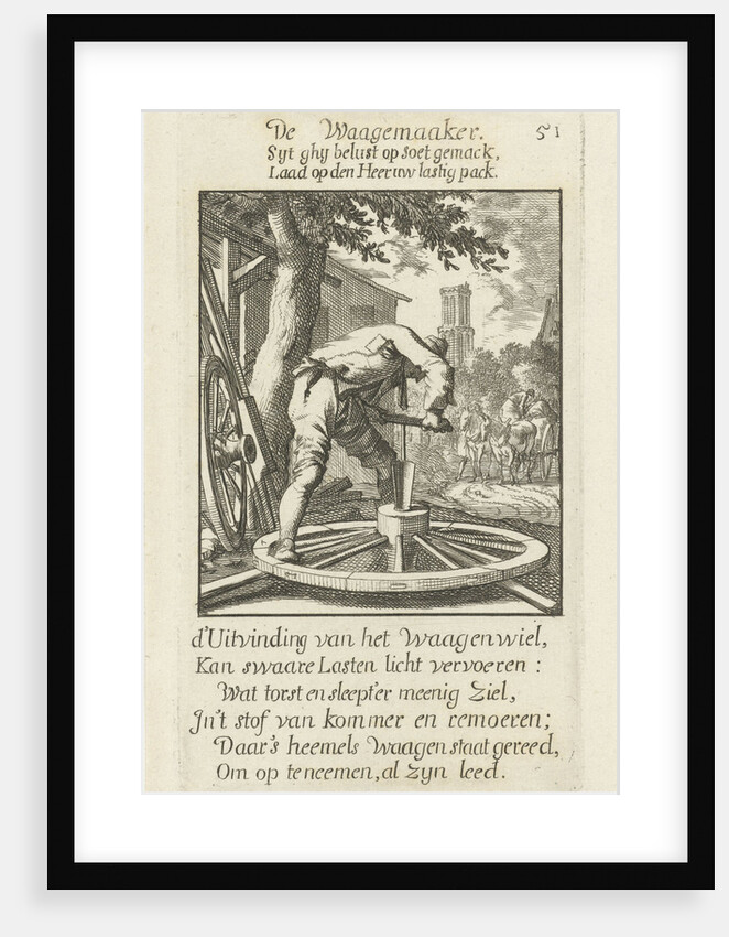 Louis XIV defends himself against William III in a cavalry skirmish near Heidelberg Germany by Jan Luyken
