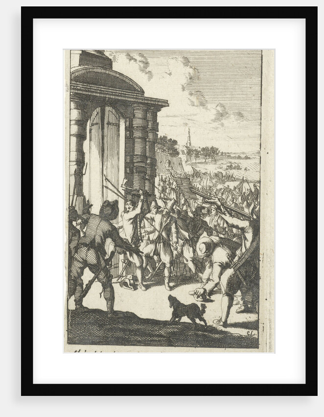 Storming of the Noordpoort in Middelburg The Netherlands by rebellious peasants by Jan Claesz ten Hoorn