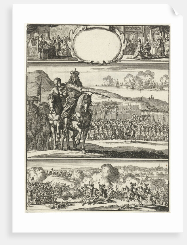 Four scenes from the life of William III by Jan Luyken