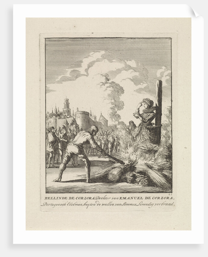 Bellinde the Corzora at the stake by Jan Luyken