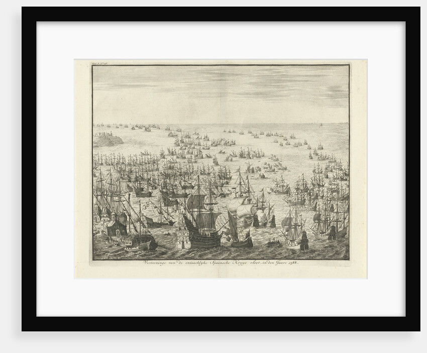 Sinking of the Spanish Armada by Zacharias Chatelain I