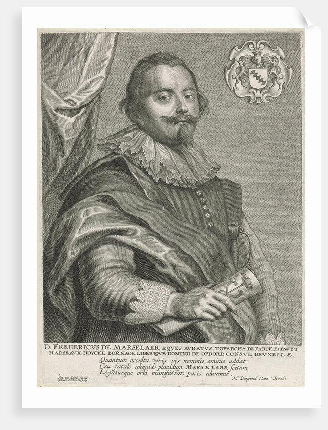 Portrait of Frederick de Mars Laer by Adriaen Lommelin
