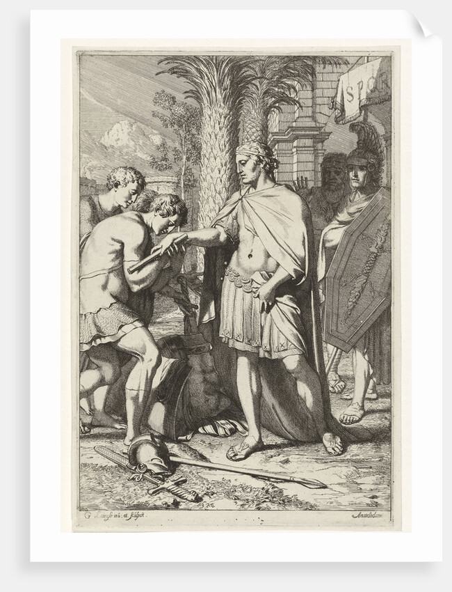 General donates defeated warriors grace by Gerard de Lairesse