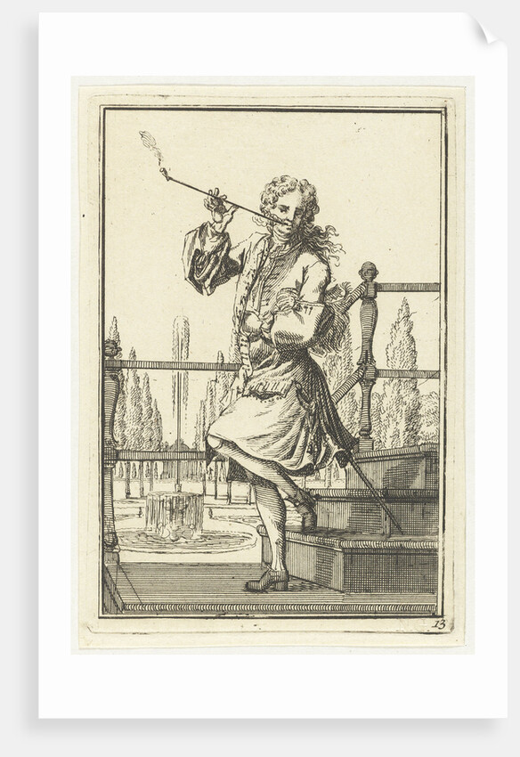 Pipe Smoking Man by Adolf van der Laan