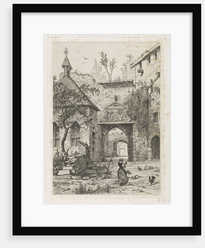 Entrance to the castle of Hollenfeltz by Martinus Antonius Kuytenbrouwer Jr
