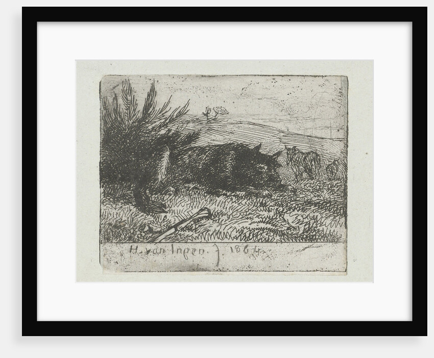 Lying shepherd by Henry van Ingen