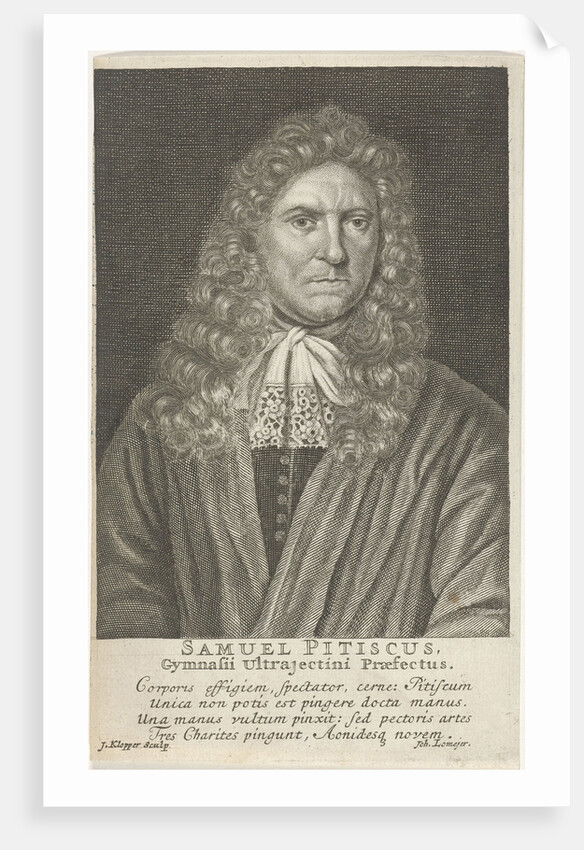 Portrait of Samuel Pitiscus by Joh. Lomejer