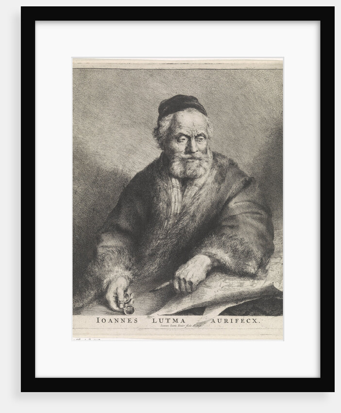 Portrait of the artist Johannes Lutma the Old by Johannes Lutma II