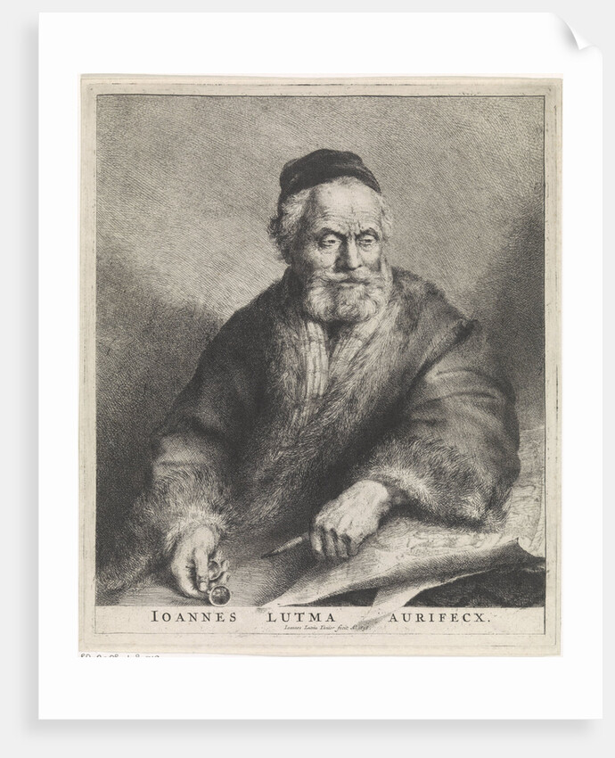 Portrait of the artist Johannes Lutma the Old by Johannes Lutma II
