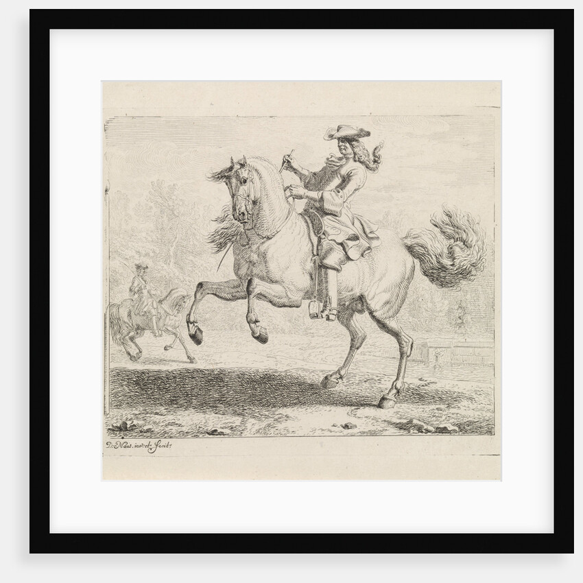 Rearing Horse with rider by Dirk Maas