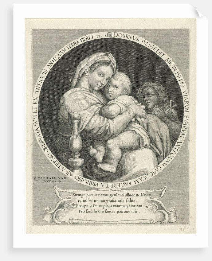 Mary and Child with John the Baptist by Aegidius Sadeler