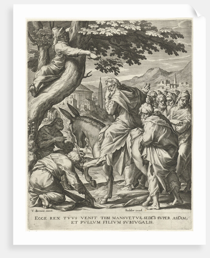 Entry into Jerusalem by Johann Sadeler I