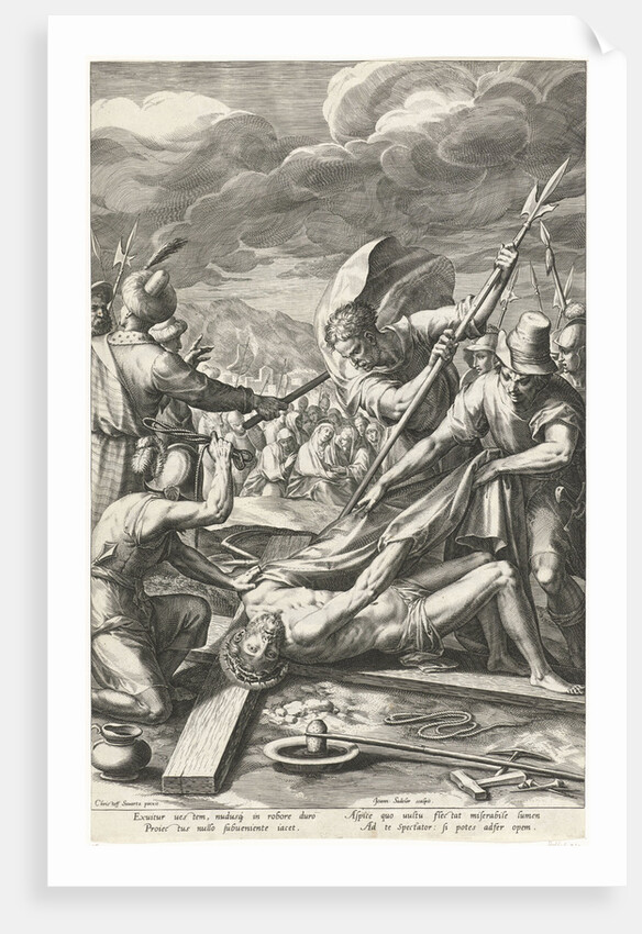 Christ stripped naked by the soldiers by Johann Sadeler I