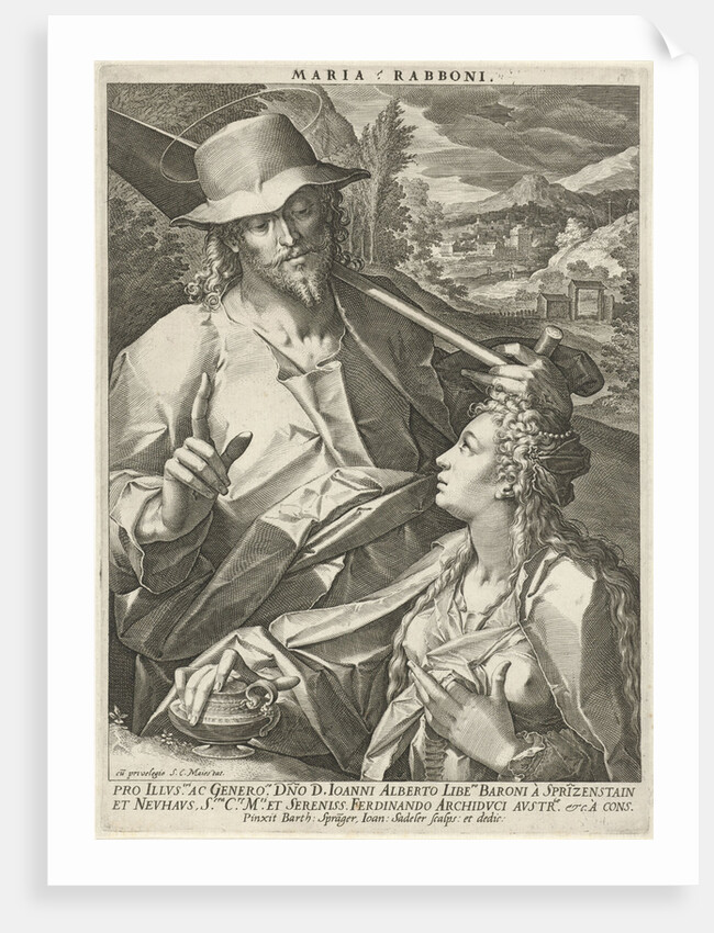 Christ appears as a gardener to Mary Magdalene (Noli mi Tangere) by Anonymous
