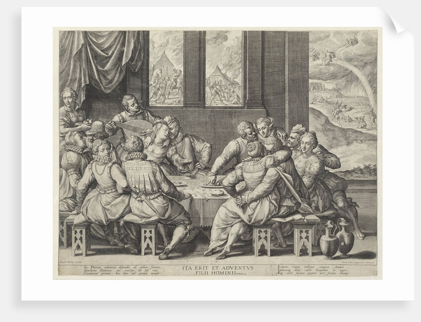 The sinful mankind before the Last Judgment by Johann Sadeler I