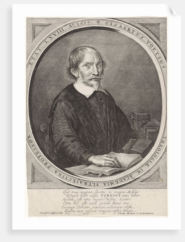 Portrait of Gijsbert Voet by Clement de Jonghe