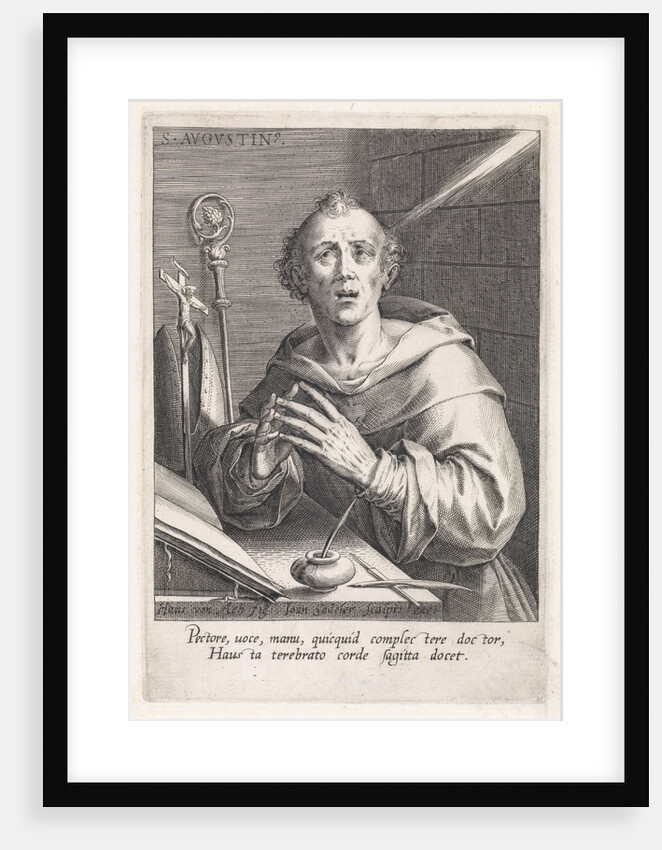 St. Augustine by Johann Sadeler I
