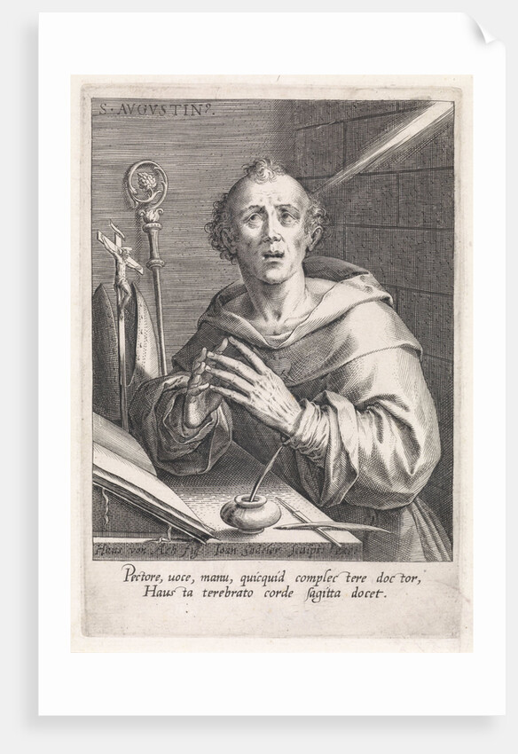 St. Augustine by Johann Sadeler I