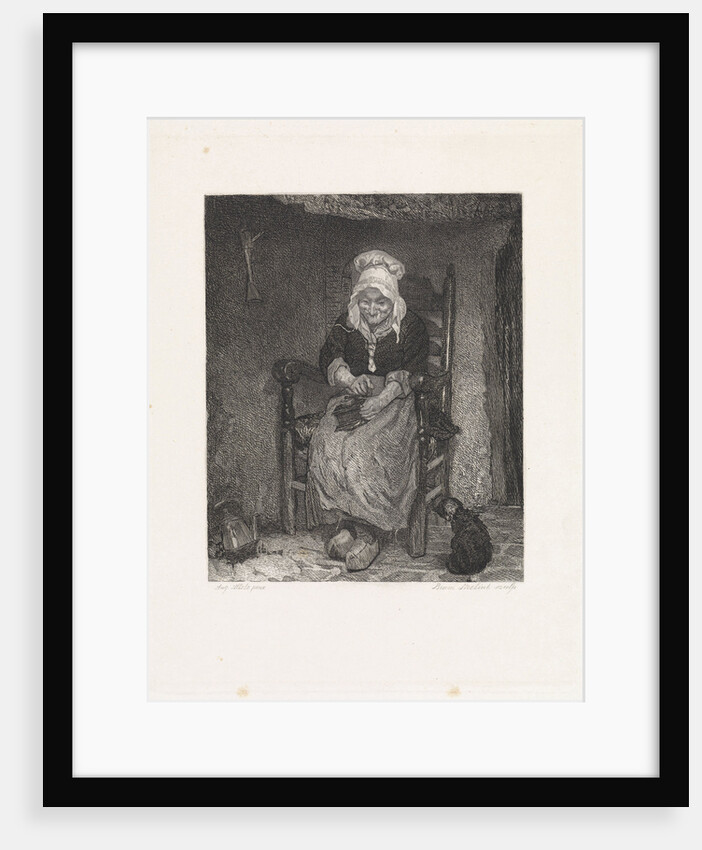 Coffee Grinding woman by Abram George Steelink
