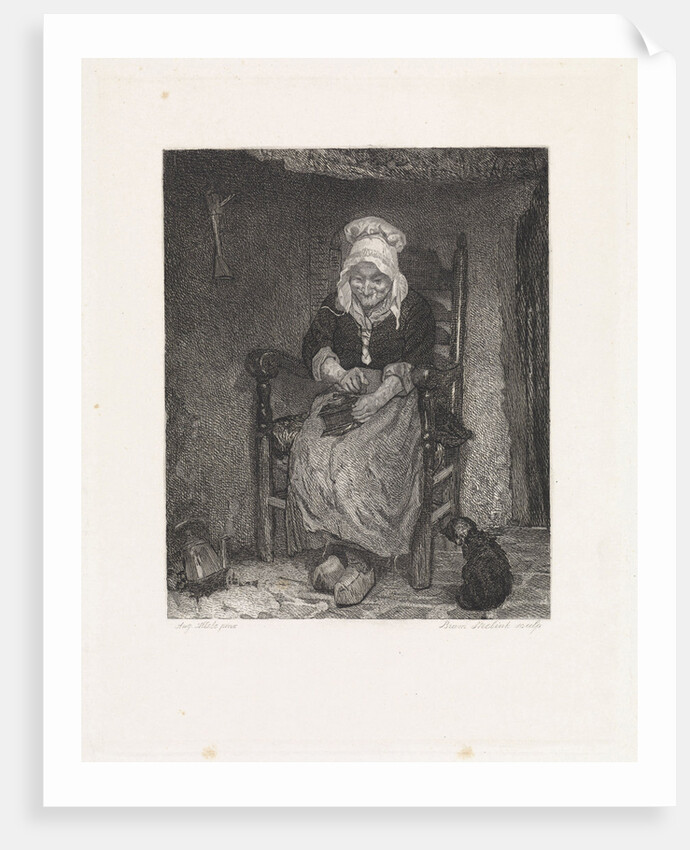 Coffee Grinding woman by Abram George Steelink