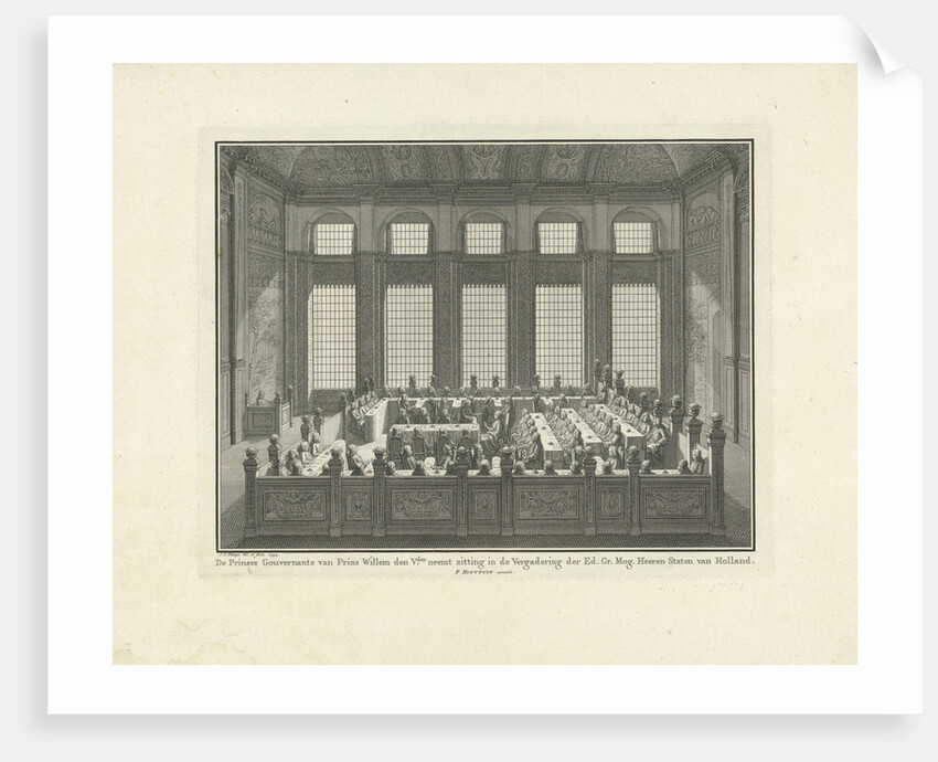 Princess Anna takes a seat in the meeting of the States-General by Jan Caspar Philips