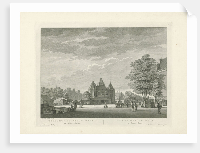 View of the Nieuwmarkt in Amsterdam by Caspar Jacobsz. Philips