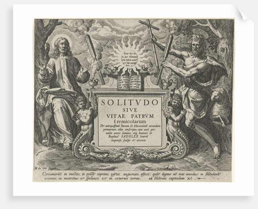 Christ and John the Baptist by Raphaël Sadeler I