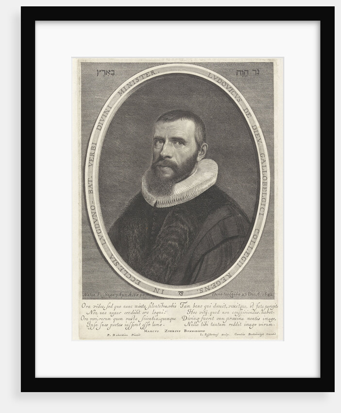 Portrait of Louis de Dieu by Cornelis Banheyning